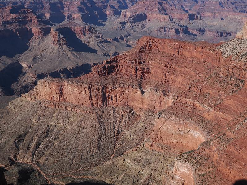 Grand Canyon Village, Arizona (AZ): Monument Creek Vista: red rocks