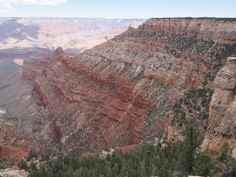 Grand Canyon, Arizona (AZ): Pipe Creek Vista: view northeast