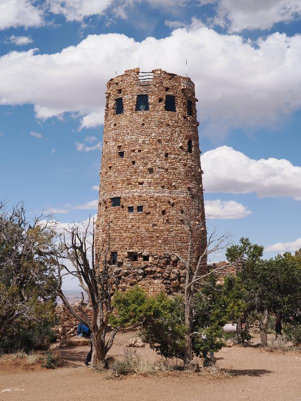 Grand Canyon, Arizona (AZ): Desert View Watchtower: tower (1932, Mary Colter)