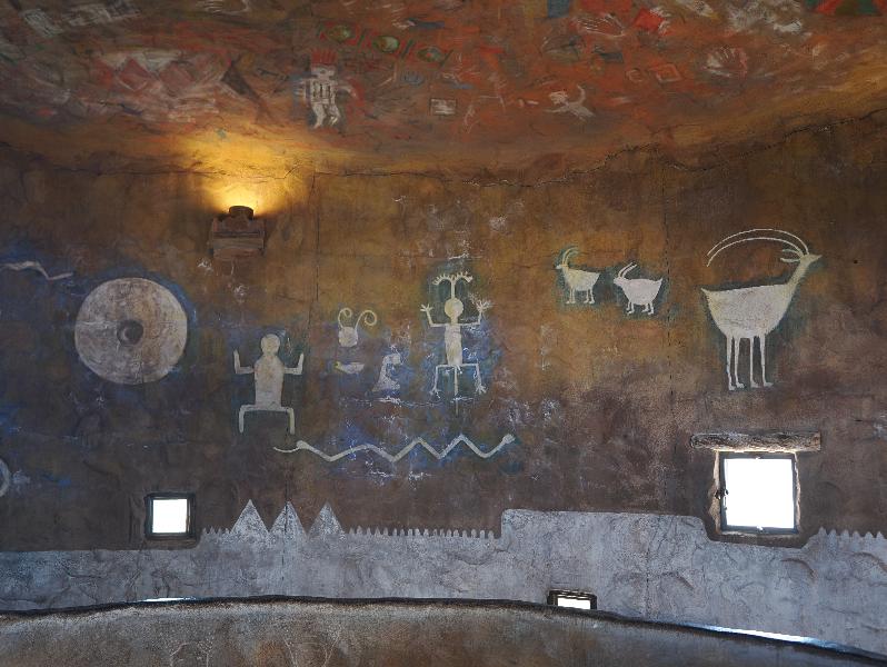 Grand Canyon, Arizona (AZ): Desert View Watchtower: wall decoration