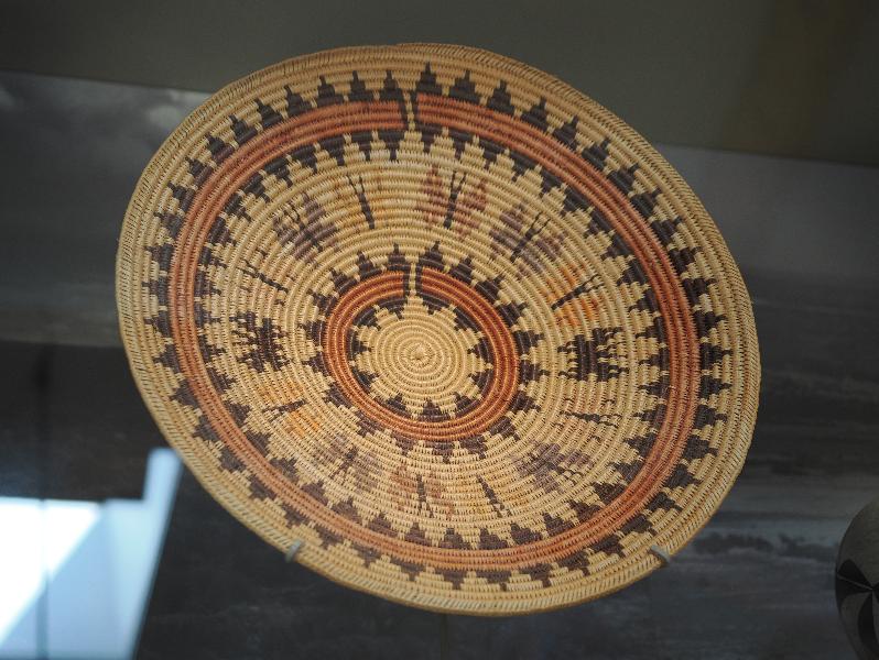 Flagstaff, Arizona (AZ): Museum of Northern Arizona: Yuhup (coiled basket) (late 20th century, Grace Lehi, San Juan Paiute), sumac