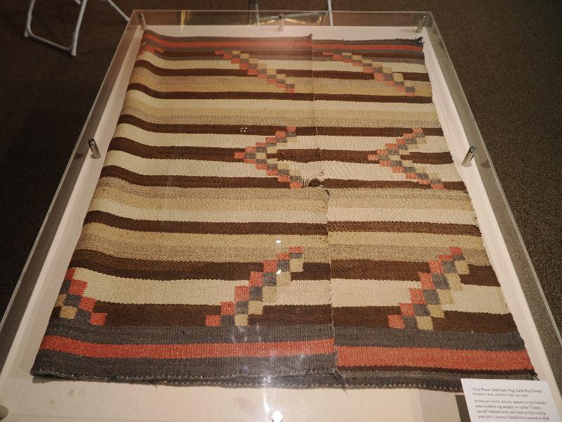 Flagstaff, Arizona (AZ): Museum of Northern Arizona: Third-Phase Chief-style rug, early rug period (1920-1940)