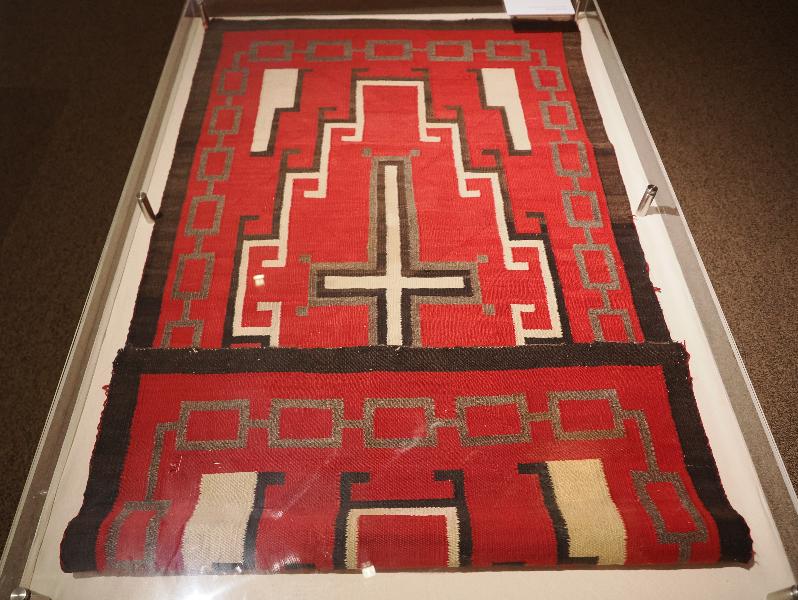 Flagstaff, Arizona (AZ): Museum of Northern Arizona: Ganado style rug (1890-1920)