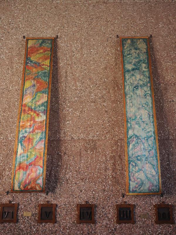 Sedona, Arizona (AZ): Chapel of the Holy Cross: God's Mercy: Creation and Heaven (installed 2016, Jacqueline Jordan Jackson)