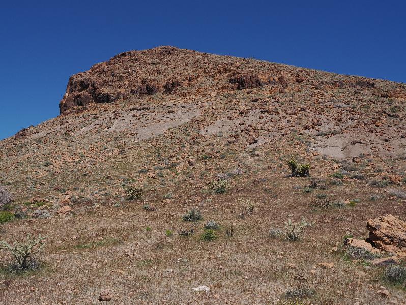 Mojave National Preserve, California (CA): Rings Loop Trail: rocky hill