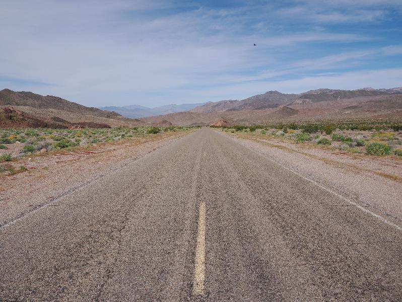 Death Valley National Park, California (CA): Route 178 / Jubilee Pass Road: view up road