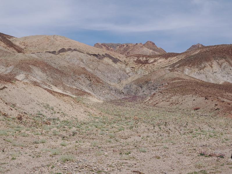 Death Valley National Park, California (CA): Artists Drive: view east