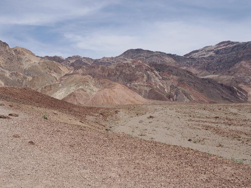 Death Valley National Park, California (CA): Artists Drive: view east