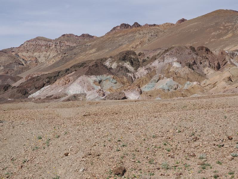 Death Valley National Park, California (CA): Artists Drive: view north