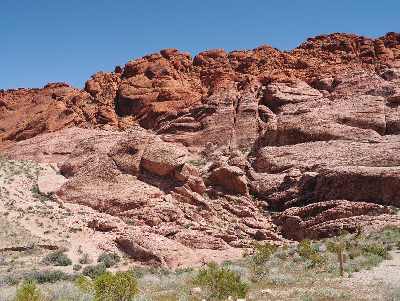 Red Rock Canyon National Conservation Area, Nevada, NV: Calico Hills I: view north