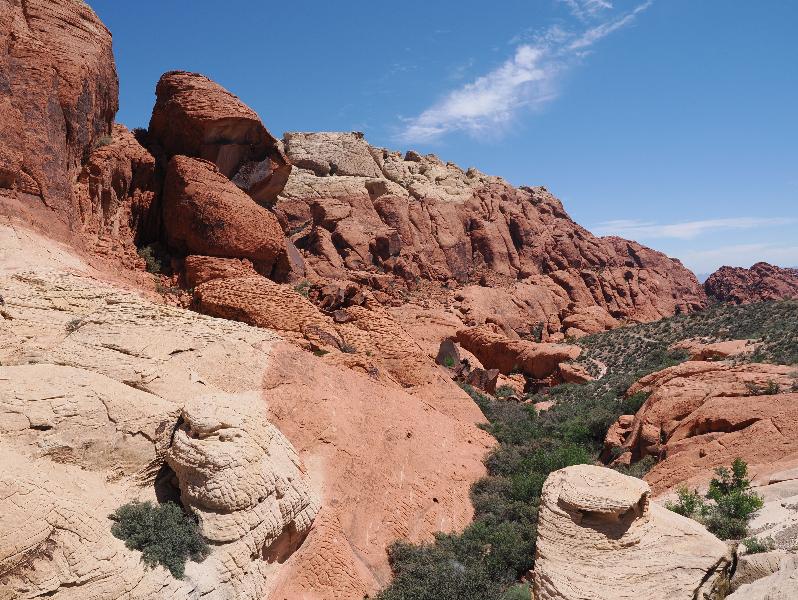 Red Rock Canyon National Conservation Area, Nevada, NV: Sandstone Quarry / Calico Tanks: view east