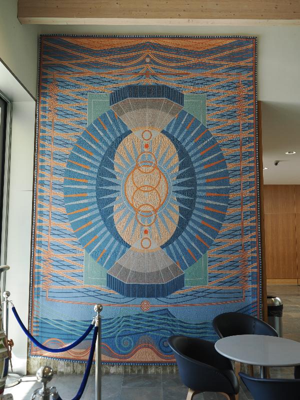 Cambridge, England: Storey's Field Centre: Ripple-Marked Radiance (Yelena Popova, after Hertha Ayrton)