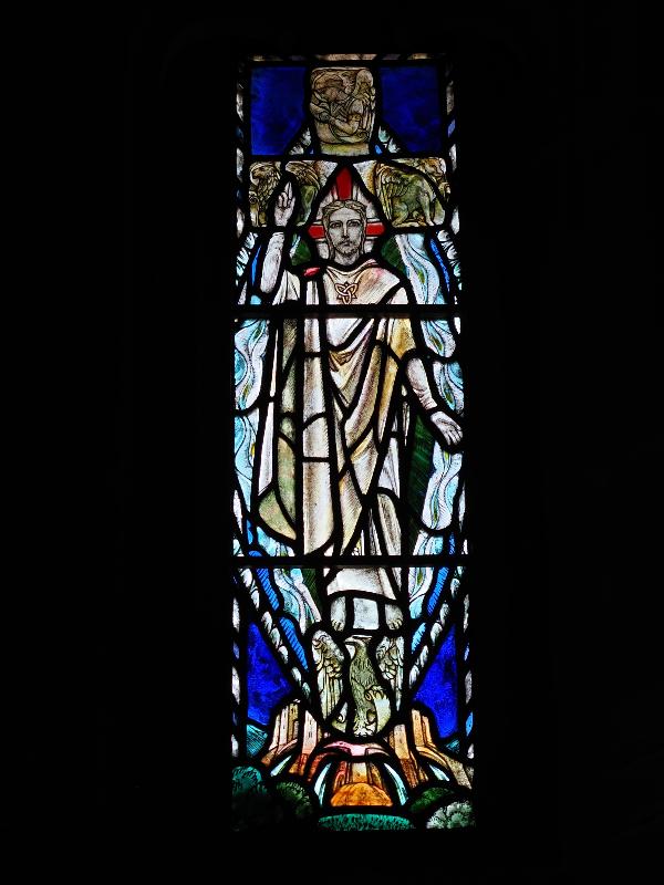 Cambridge, England: Westminster College: Benedicite omnia opera Domini: center (1921, Douglas Strachan)