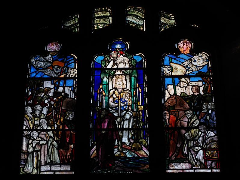 Cambridge, England: Westminster College: John's Vision of the New Jerusalem (1921, Douglas Strachan)