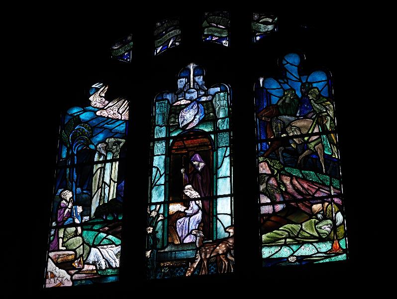 Cambridge, England: Westminster College: Nativity (1921, Douglas Strachan)