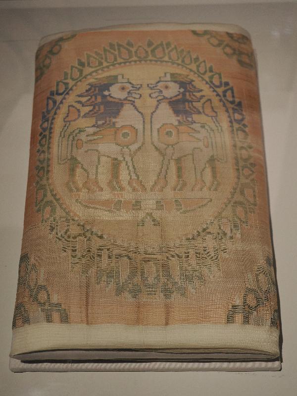 London, England: British Museum: sutra wrapper (late AD 700s - 800s, Cave 17, Mogao Caves, Dunhuang, China)