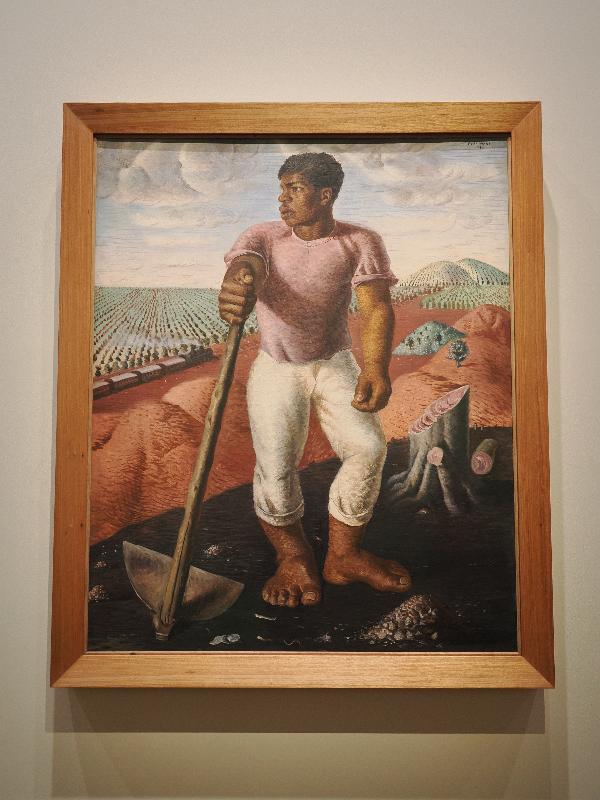 London, England: Royal Academy: Coffee Agricultural Worker (1934, Candido Portinari)