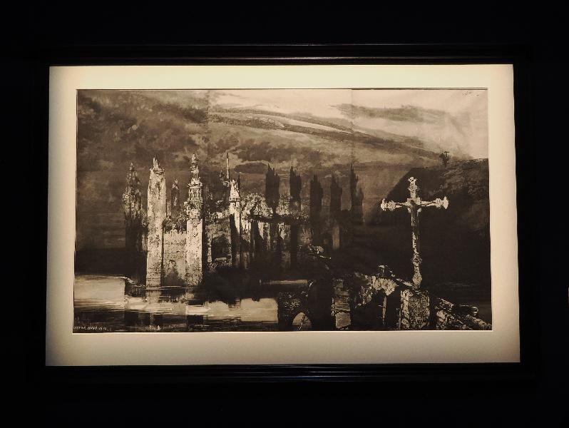 London, England: Royal Academy: The Castle with the Cross (ca. 1875, Fortune-Louis Meaulle, after Victor Hugo)