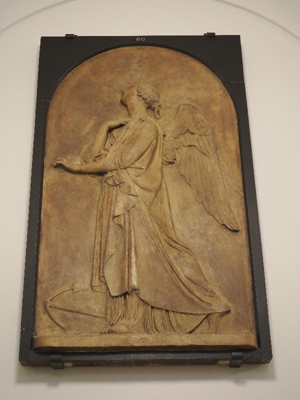 London, England: Royal Academy: Hope (figure from relief for Edward and Margaret Roscoe, ca. 1840, John Gibson)