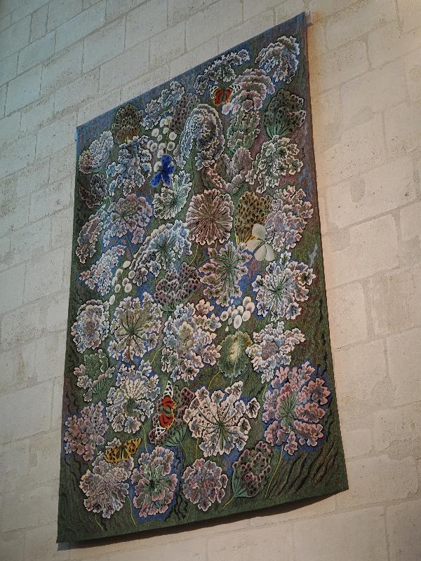 Paris, France: Notre-Dame Cathedral: Laudes tapestry (weaving 1981, Dom Robert)