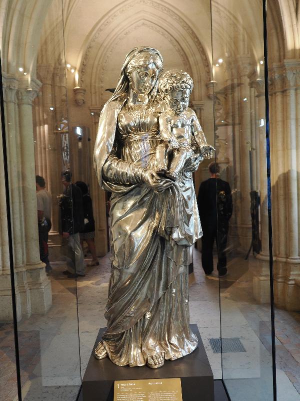 Paris, France: Notre-Dame Cathedral: Treasury, Virgin and Child (1826, Charles Nicolas Odiot)