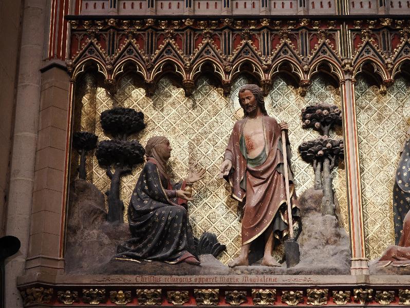 Paris, France: Notre-Dame Cathedral: Risen Christ appears to Mary Magdalene