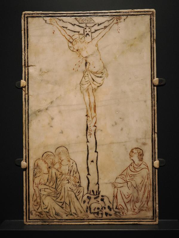 London, England: National Gallery: The Crucifixion (about 1310-1320, Guccio di Mannaia?)