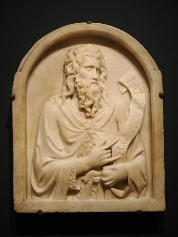 London, England: National Gallery: Saint John the Baptist (about 1330, Tino di Camaino)