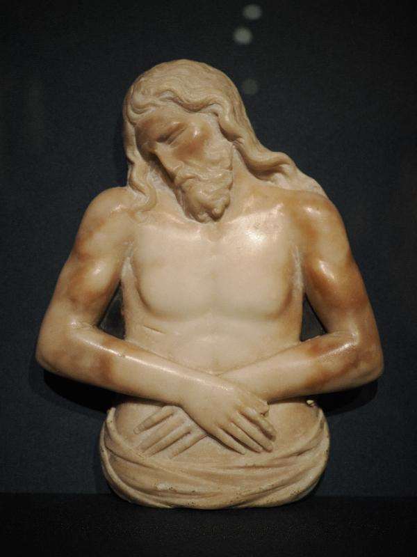 London, England: National Gallery: Man of Sorrows (about 1329-1332, Tino di Camaino)