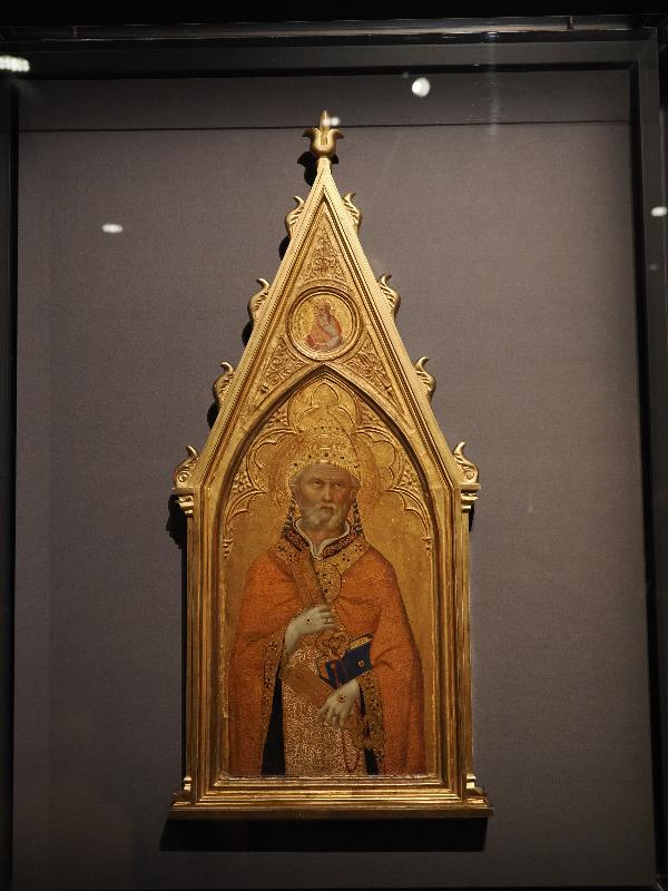 London, England: National Gallery: Saint Peter as Pope (about 1365, Lippo Vanni)
