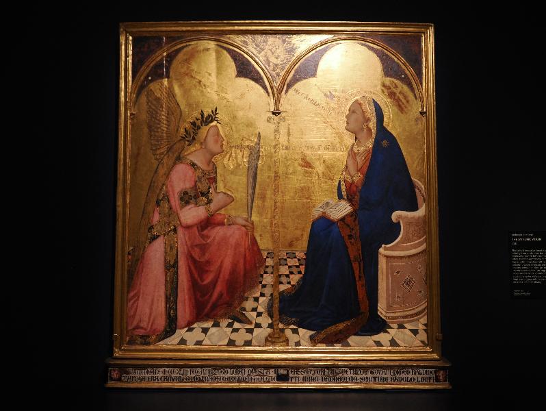London, England: National Gallery: The Annunciation (1344, Ambrogio Lorenzetti)