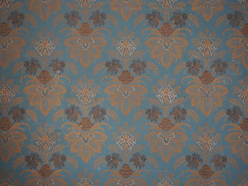 Oxburgh Estate, England: Oxburgh Hall, West Drawing Room: wallpaper