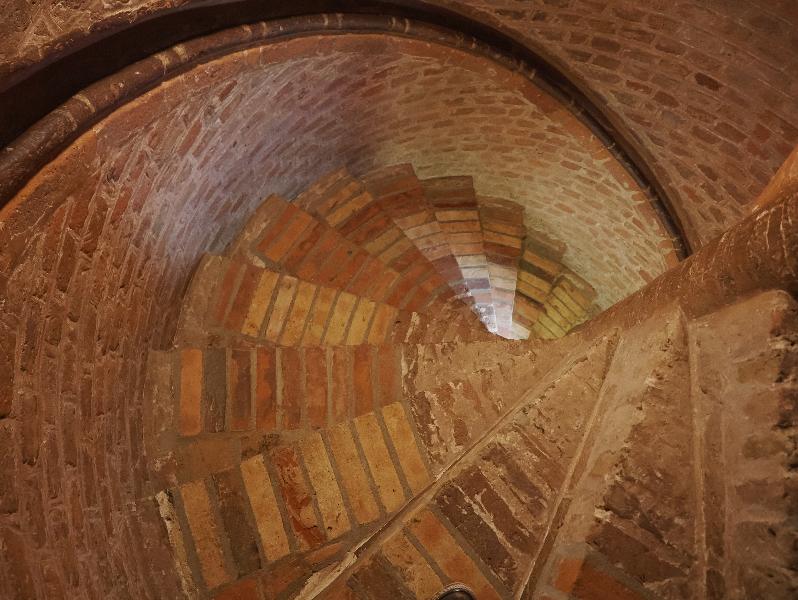 Oxburgh Estate, England: Oxburgh Hall, Gatehouse: staircase