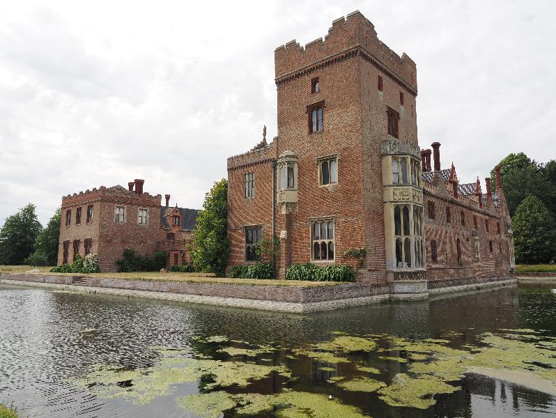 Oxburgh Estate, England: Oxburgh Hall: view from east