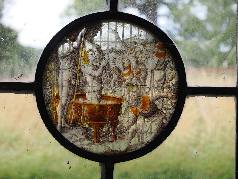 Ickworth, England: St Mary's Church: Flemish stained glass (ca. 16th-17th century)