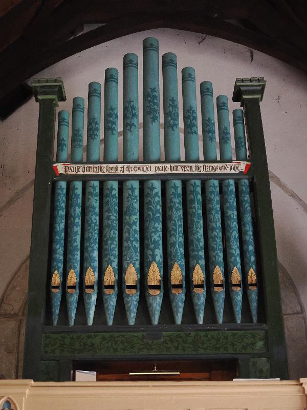 Grantchester, England: Church of St. Andrew and St. Mary: organ