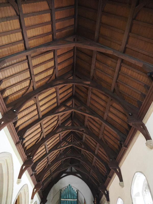 Grantchester, England: Church of St. Andrew and St. Mary: roof