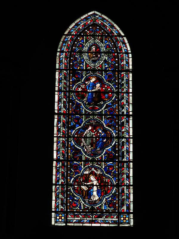 Norwich, England: Cathedral of St John the Baptist: medallion window