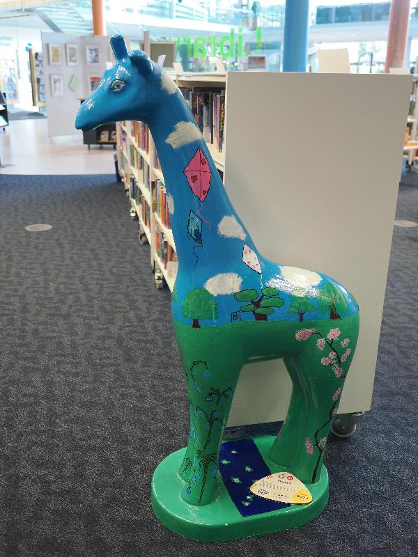 Norwich, England: The Forum, Millenium Library: Bluebell (Bluebell Primary School)