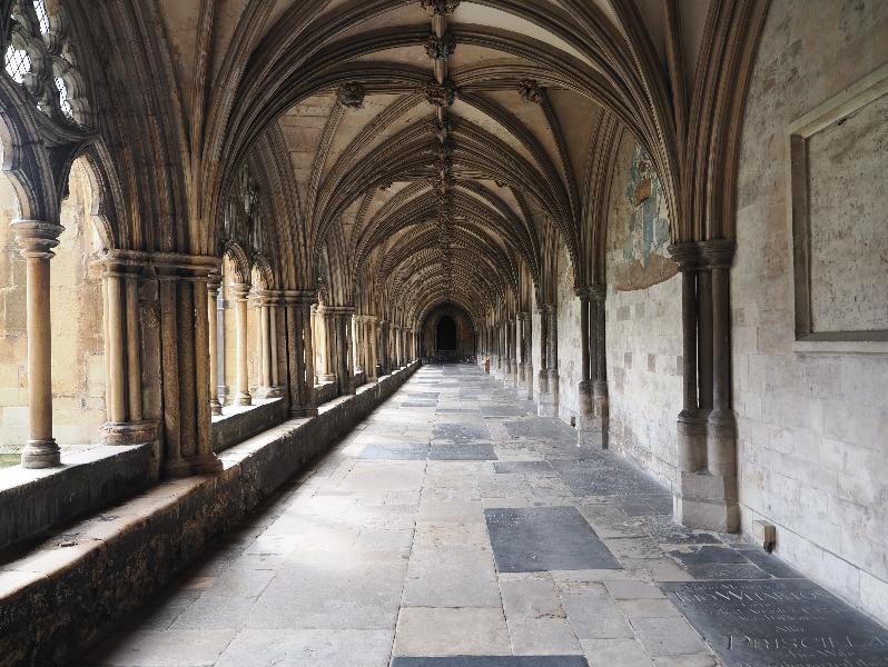 Norwich, England: Norwich Cathedral: cloisters