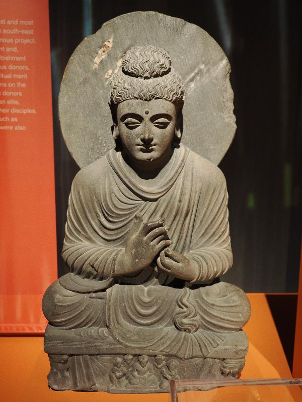 London, England: British Museum: Buddha (AD 200-300, Jamalgarhi, Gandhara, Pakistan)