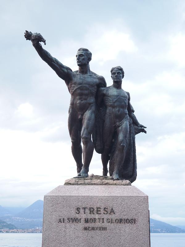 Stresa, Italy: Corso Umberto I: monument to the Fallen (1923)