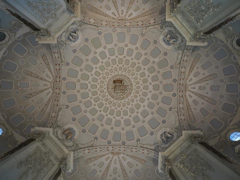 Isola Bella, Italy: Palazzo Borromeo, Il Salone (The Reception Room): ceiling