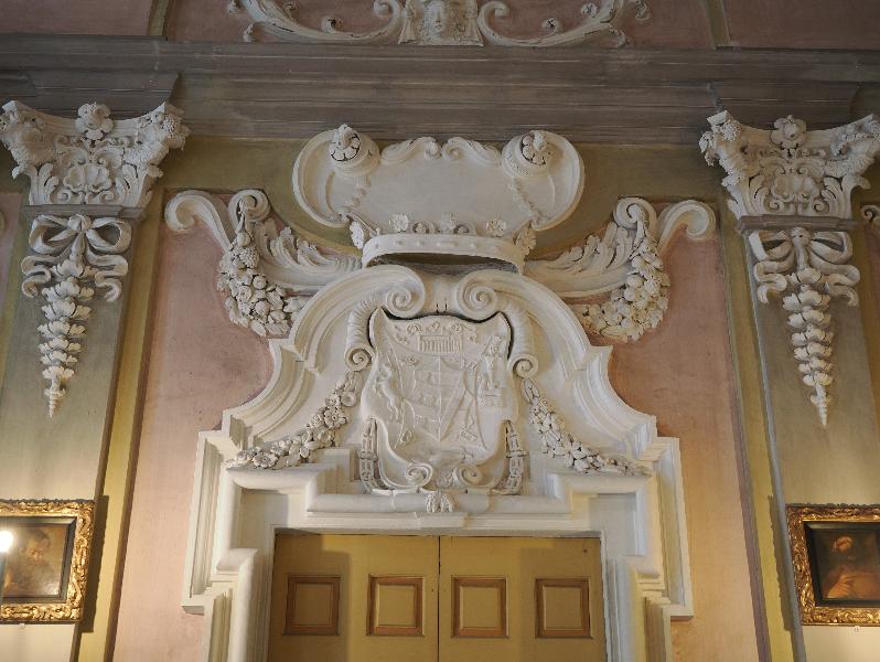 Isola Bella, Italy: Palazzo Borromeo, Il Salone dell'Affresco: wall decoration