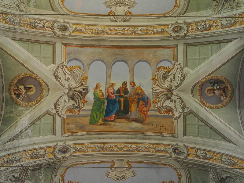 Pallanza, Italy: Church of St Joseph: ceiling painting (1954, Carlo Meloni)