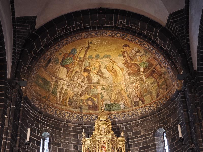 Bellagio, Italy: Basilica di San Giacomo: Beheading of St James (early 1900s, Castemari of Venice)