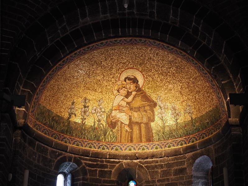 Bellagio, Italy: Basilica di San Giacomo: St Anthony (early 1900s, Castemari of Venice)
