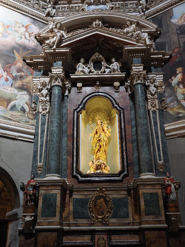 Como, Italy: Basilica di San Fedele: Madonna and Child (1665, Giovanni Gaffuri)