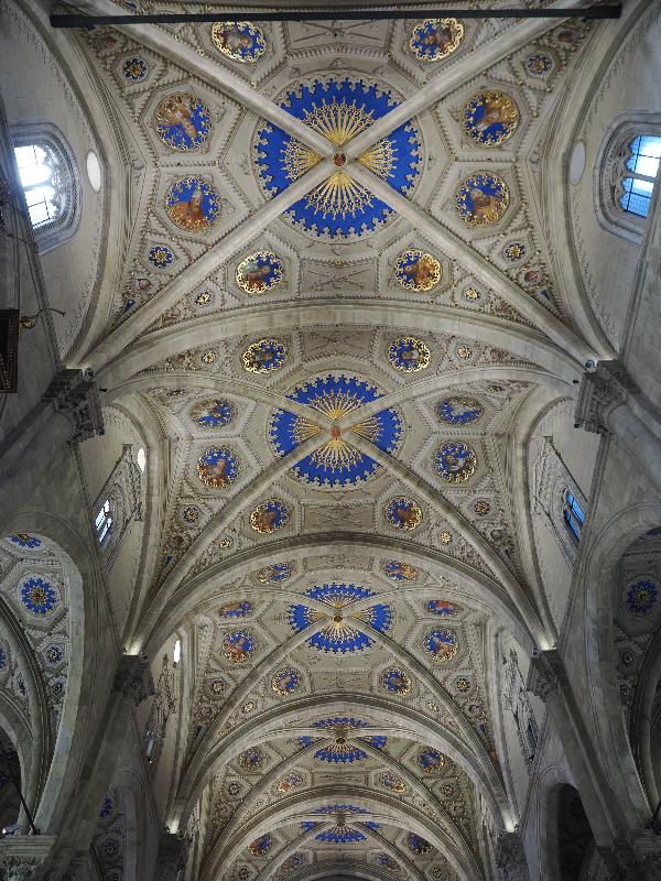 Como, Italy: Cattedrale di Santa Maria Assunta: nave ceiling