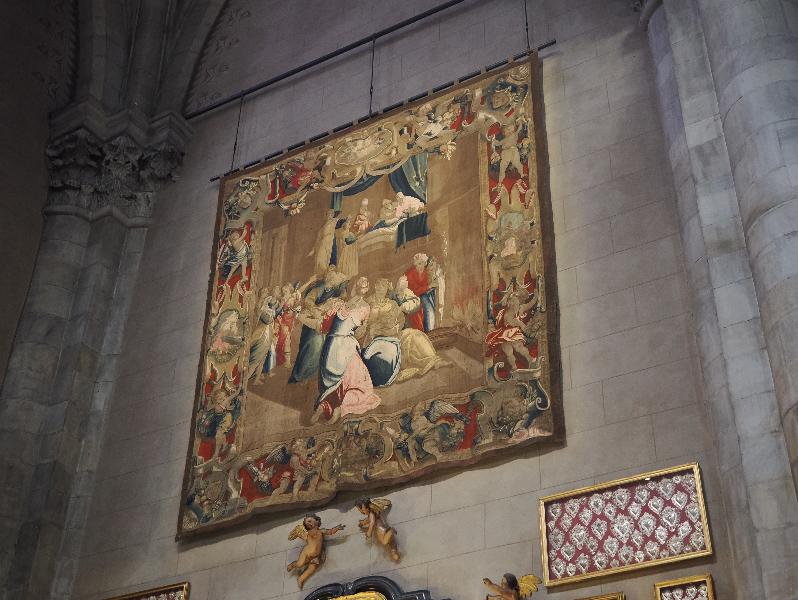 Como, Italy: Cattedrale di Santa Maria Assunta: death scene